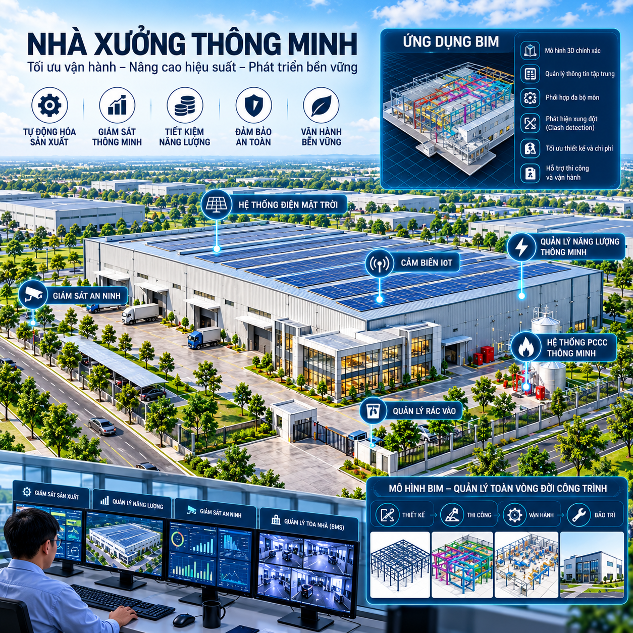 Xu Hướng Nhà xưởng Thông Minh và Ứng dụng BIM